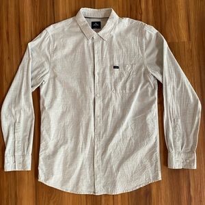 RIP CURL Super Soft Button Casual Dress Long Sleeve Collared Shirt sz Medium M